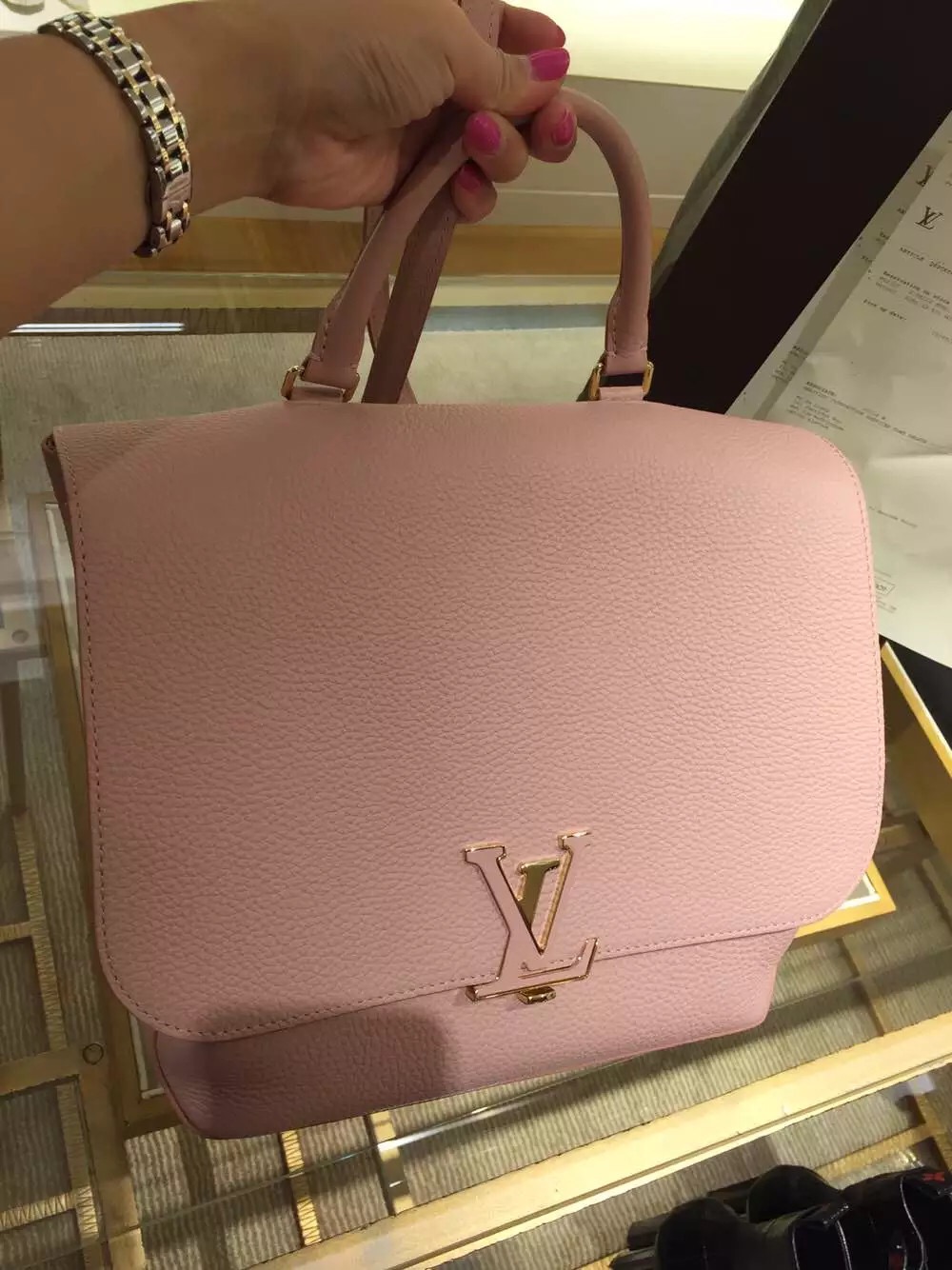 Original Real Louis Vuitton Volta Messenger Bag M50257 Petale